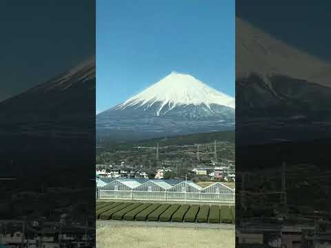 新幹線から望む富士山