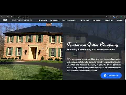 Website Analysis Video for Anderson Gutter Company