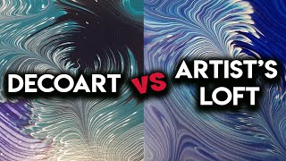 DecoArt Versus Artist Loft - Premixed Paint SHOWDOWN? WHO WILL WIN? | Acrylic Pouring