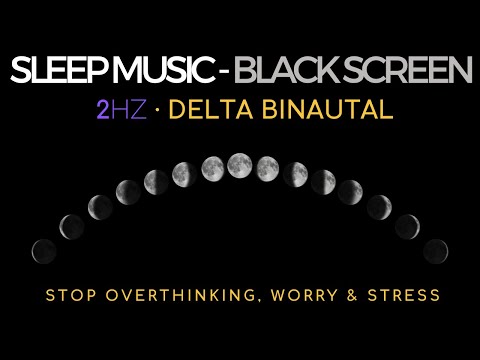 HEALING SLEEP MUSIC ▲ STRESS RELIEF 2hz DELTA Binaural ▲ BLACK SCREEN