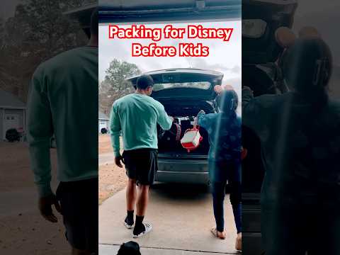 Disney adults vs Disney parents packing! #newparents #disneyvacation