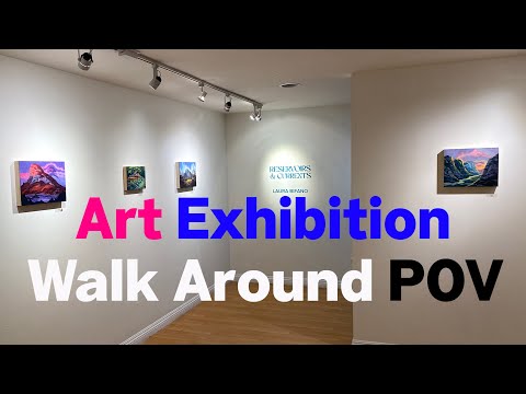 Laura Bifano Art Exhibition Walk Around POV