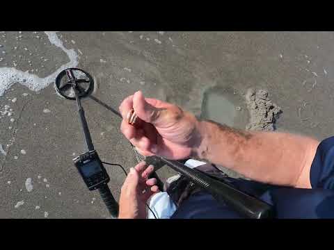 Beach Metal Detecting Coconuts On The Beach