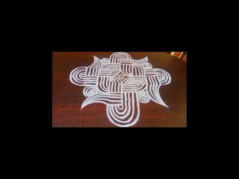 Easy and beautiful Padi kolam by laks Rangoli designs #shorts