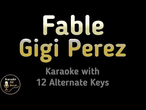 Gigi Perez - Fable Karaoke Instrumental Lower Higher Male & Original Key