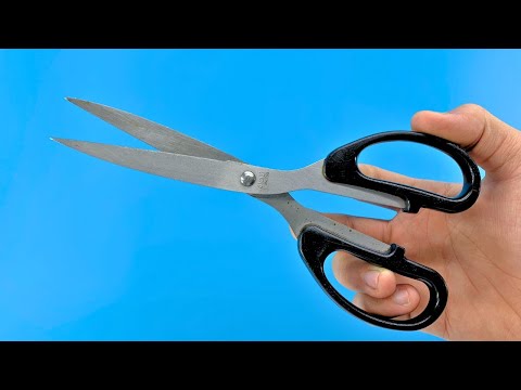 KNIFE Like Razor ! Sharpen Your Scissors in 1 Minute with this Tool !