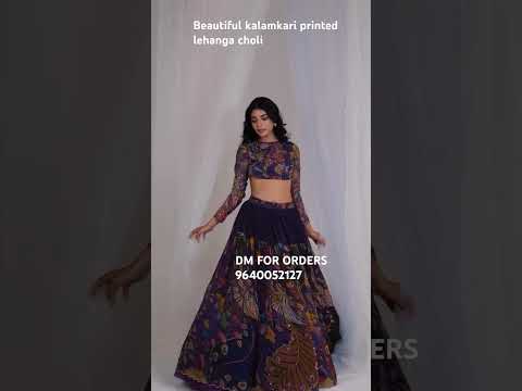 Kalamkaari printed lehanga choli#youtubeshorts #trendingshorts #viralvideo