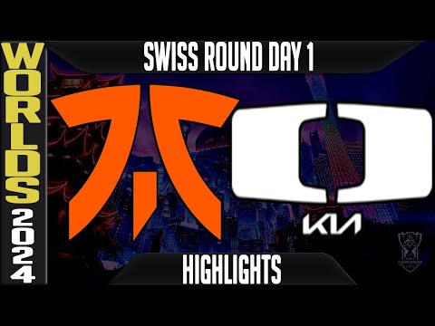 FNC vs DK Highlights | LoL Worlds 2024 Swiss Stage Day 1 | Fnatic vs Damwon KIA