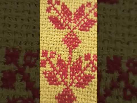 Simple Border Cross Stitch #crossstitch #shortsvideo