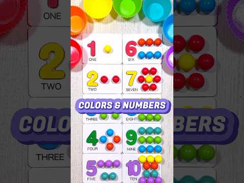 Color Sorting & Counting Game for Toddlers | Educational Videos for Toddlers #shorts