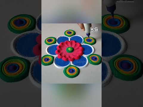 Beautiful rangoli for Diwali!!