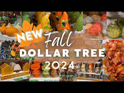 NEW Dollar Tree Fall and Decor 2024 | FALL Finds 2024 | NEW Arrivals Dollar Tree DIY 2024 🍁