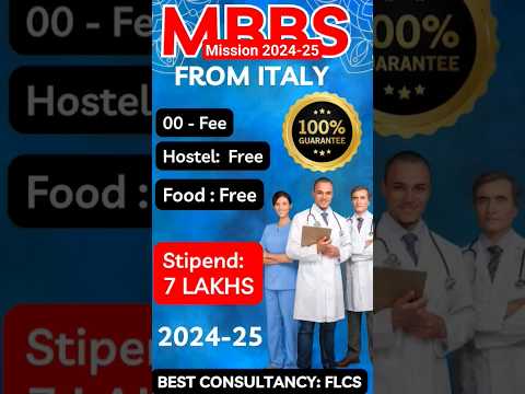 MBBS in italy | MBBS in italy for free #livinginitaly #shorts #short #shortindia #italy #mbbsabroad