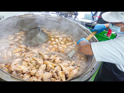 100k Monthly! Chicken Leg Zongzi (Rice Dumpling) Mass Production / 即時麻油雞腿粽量產工廠 - Food Factory