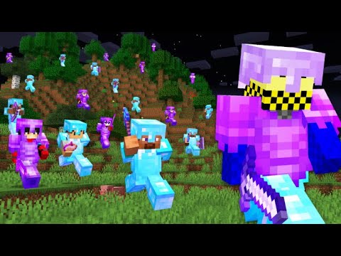 Hunted by 100 Players in Minecraft Hunger Games...