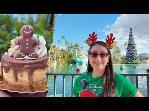 2024 Holiday Snacks at Disney's Hollywood Studios | Mickey Shaped Gingerbread | Snoap | Tree