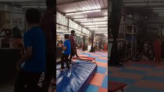 front flip on trampoline #gymnast #viralshort#viralstunt #viralyoutube #stunt #frontflip #flip #gym