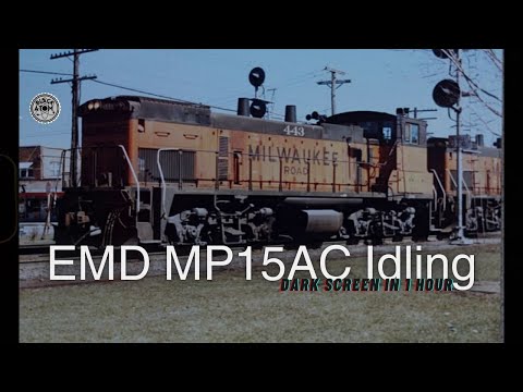 EMD MP15AC Idling on the Tracks ⨀ 12 Hours of Relaxing Diesel Engine Sounds for Sleep & Relaxation