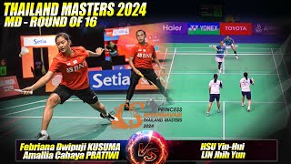 Febriana Dwipuji K / Amallia C. P [INA] vs HSU Yin-Hui / LIN Jhih Yun [TPE] | Thailand Masters 2024