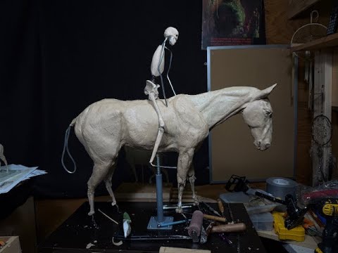 TruForm Horse Armature   Working on the Horses Ears    HAPPY THANKSGIVING TO YOU ALL