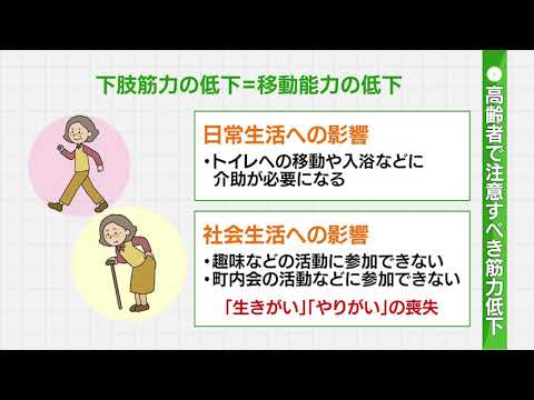 【フレイル予防】新型コロナによるフレイル予防②下肢筋力の低下を予防する運動　2021年5月1日放送