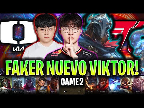 FAKER JUEGA EL NUEVO VIKTOR CONTRA SHOWMAKER! | T1 vs DK RESUMEN GAME 2 LCK CUP 2025