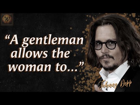 Johnny Depp's Inspiring Quotes On Self Respect, Love and Relationships.