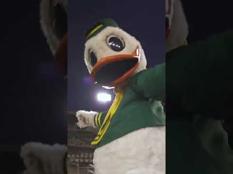 Walking onto the field at Autzen Stadium