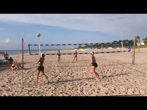 SandStorm Delray Beach - Girls 18U - Quarterfinal - Huhtamaki/Osbourne vs Edwards/Schrock Set 1