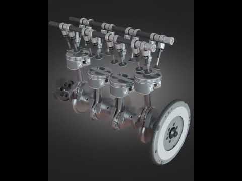 Inline-4 Cylinder Piston Engine Animation – Precision in Motion | Toyota Engines And Gearboxes