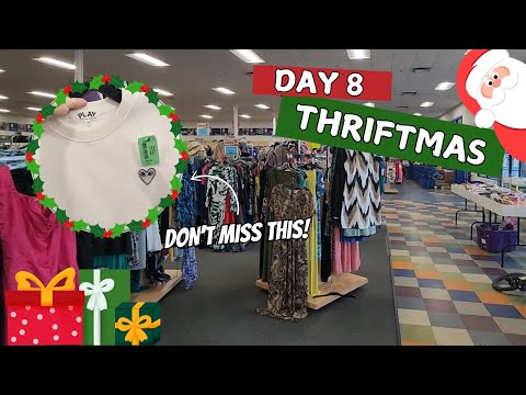 HUGE Score Today...Don't Miss This Logo! Thriftmas Day 8 | Thrift With Me to Resell #thrifting