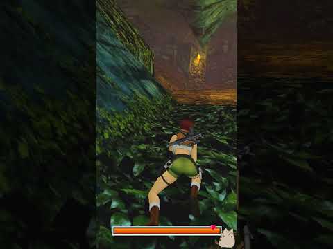 Self-aware Lara Croft AVOIDS the T-REX in Tomb Raider 3