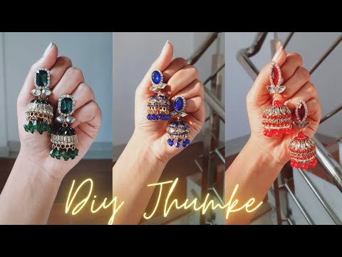 DIY JHUMKE 💕 | Full Tutorial | Diy Jewellery Making | Diy Crafts with Minnie