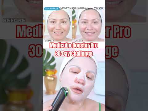 I TRIED THE MEDICUBE BOOSTER PRO 😮 #30daychallenge #medicube #beforeandafter #skincareroutine