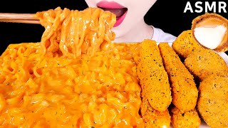 ASMR CHEESY CARBO FIRE NOODLES, CHEESE BALL, CHEESE STICKS 까르보불닭, 뿌링치즈볼, 치즈스틱EATING SOUNDS MUKBANG먹방