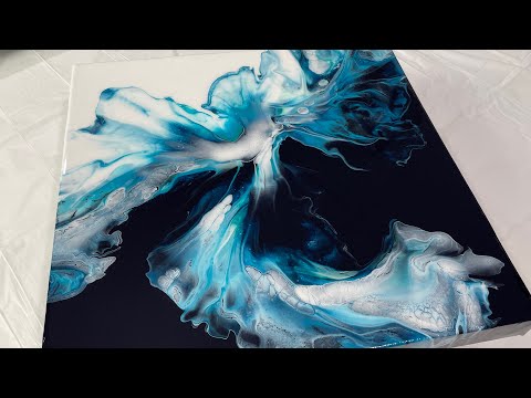 COOL X-RAY CLOUDY DUTCH POUR & SPIN | SUPER INTERESTING & FUN RESULTS! ACRYLIC POUR