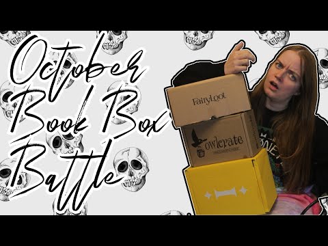 BOOK BOX BATTLE | October 2022 | FairyLoot vs. OwlCrate vs. Illumicrate triple unboxing