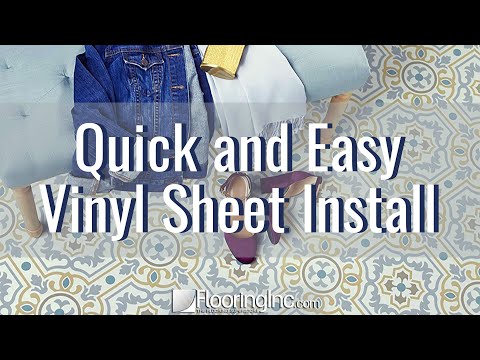 DIY Quick and Easy Vinyl Sheet Install