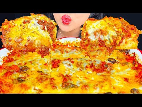 ASMR CHEESY LASAGNA *AUDIO FAIL* | EATING SOUNDS | MUKBANG | ASMR PHAN