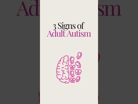 Understanding Adult Autism: 3 Key Signs You Should Know 🌟 #autism #asd #autismawareness #autistic