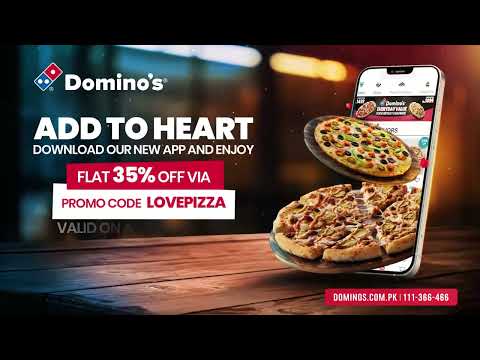 FLAT 35% ON APP ORDERS VIA PROMO CODE: LOVEPIZZA