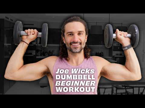 DUMBBELL BEGINNER WORKOUT 💪 15 Minute Full Body Strength | Joe Wicks Workouts