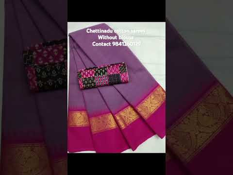 Chettinadu cotton sarees, without blouse #pure #cotton #trending #trendingshorts