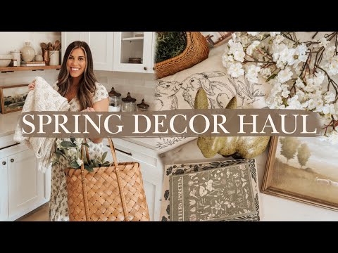 SPRING DECOR HAUL 2024 | simple spring decorating ideas, spring floral stems, and more!