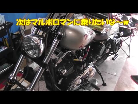 【隼のツーリング日記】　源助ガレージのマルボロマンに会ってきた！