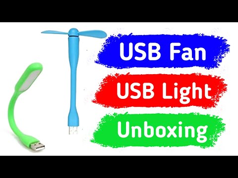 Portable Mini USB Fan &  Poratble LED Unboxing 2024