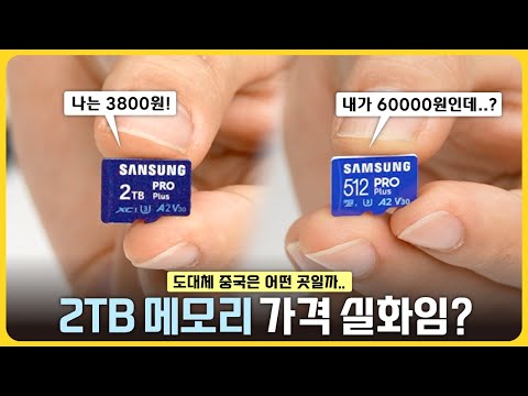 2TB 메모리를 3,800원에 구매해봤습니다.