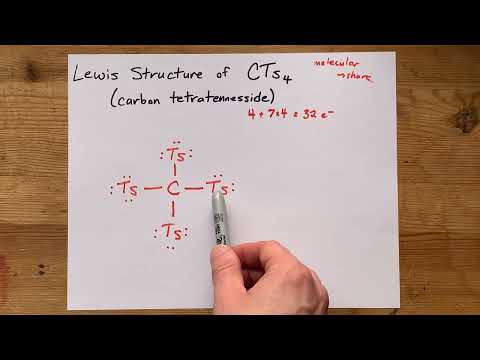 Lewis Structure of CTs4 (carbon tetratennesside)