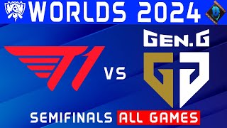 T1 vs GEN Highlights ALL GAMES | Worlds Semifinals 2024 | T1 vs Gen.G by Onivia