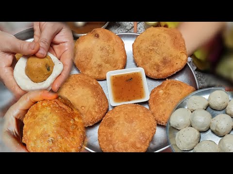 बाड़मेर की फेमस कड़क आलू की कचौरी रेसिपी वीडियो |Barmer ki famous aloo kachori| Aloo ki kachori recipe